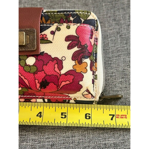 Sakroots Artists Circle Crossbody Purse Floral Wallet Shoulder Wristlet 105600 - Picture 8 of 9